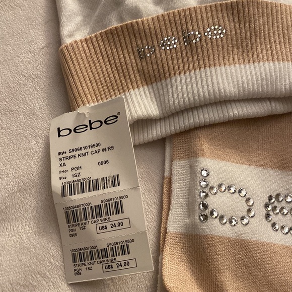 NWT BEBE Beanie and Scarf Set - Picture 2 of 5